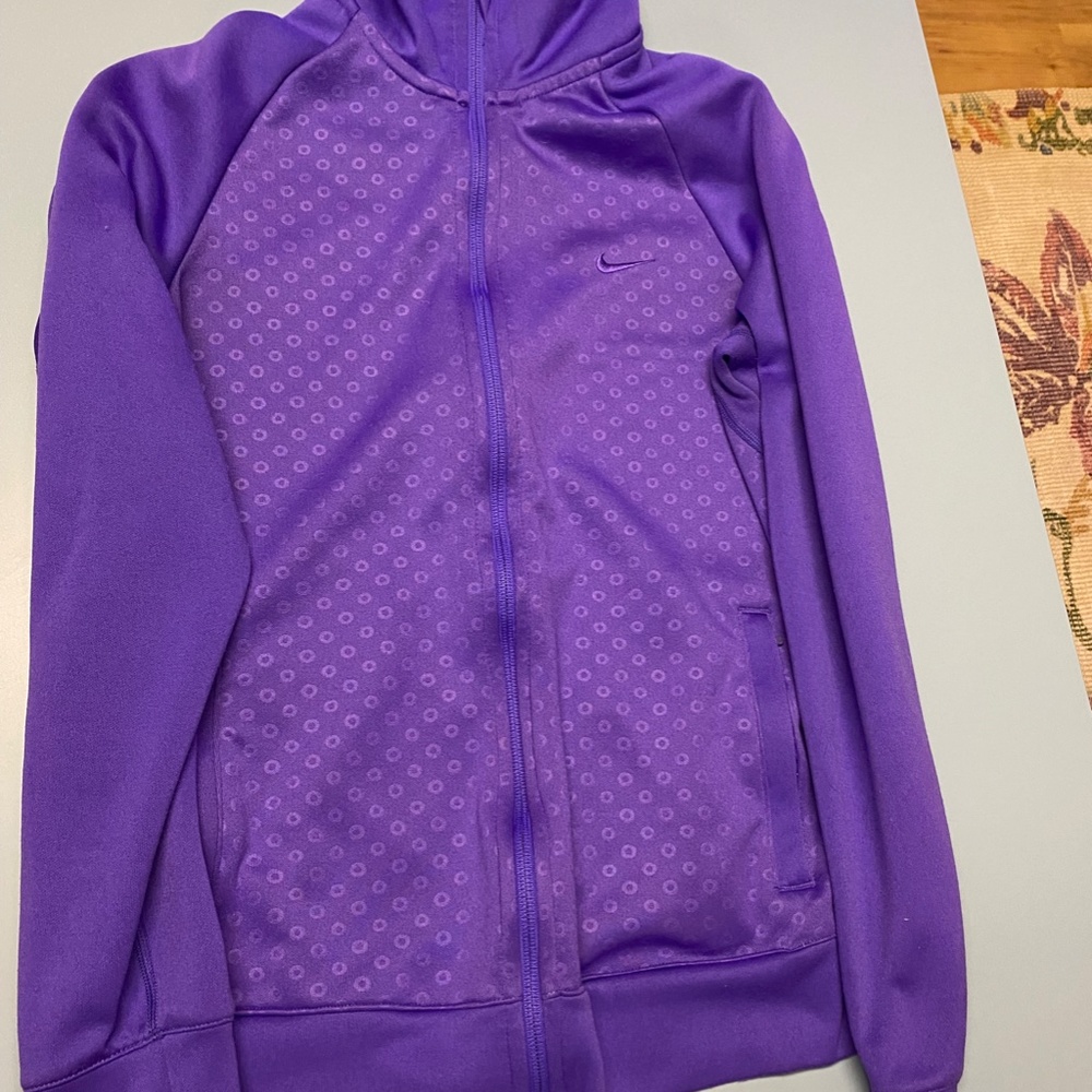 Nike Dri-Fit Women's Purple Full Zip Jacket Athleisure Workout Sz M MEDIUM, bins - Picture 2 of 5